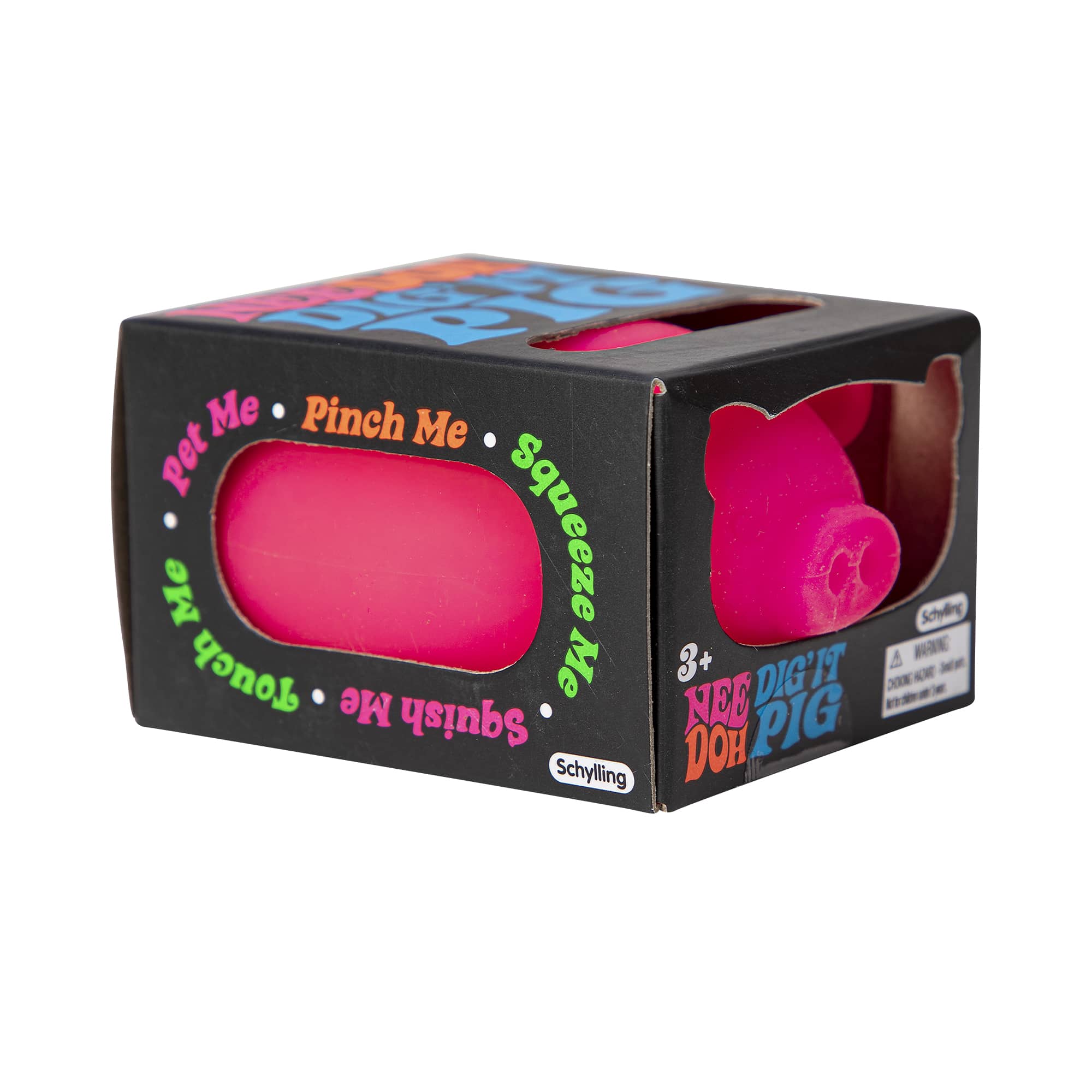 Purrfectly Squishy NeeDoh Dig’ It Pig | Select Velvet Canopy - Cute Animal-Shaped NeeDoh Fidget Toy for Kids Detail