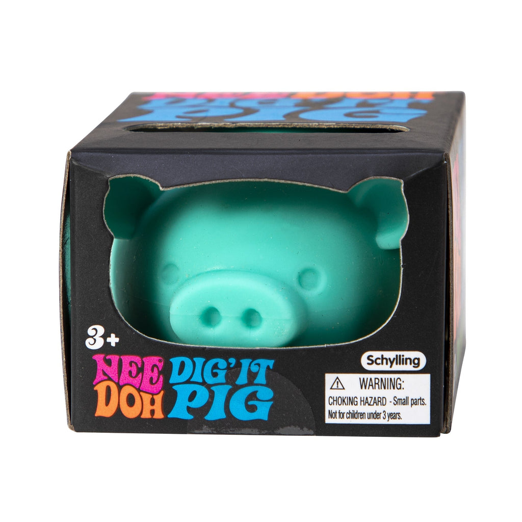 Purrfectly Squishy NeeDoh Dig’ It Pig | Select Velvet Canopy - Cute Animal-Shaped NeeDoh Fidget Toy for Kids Detail