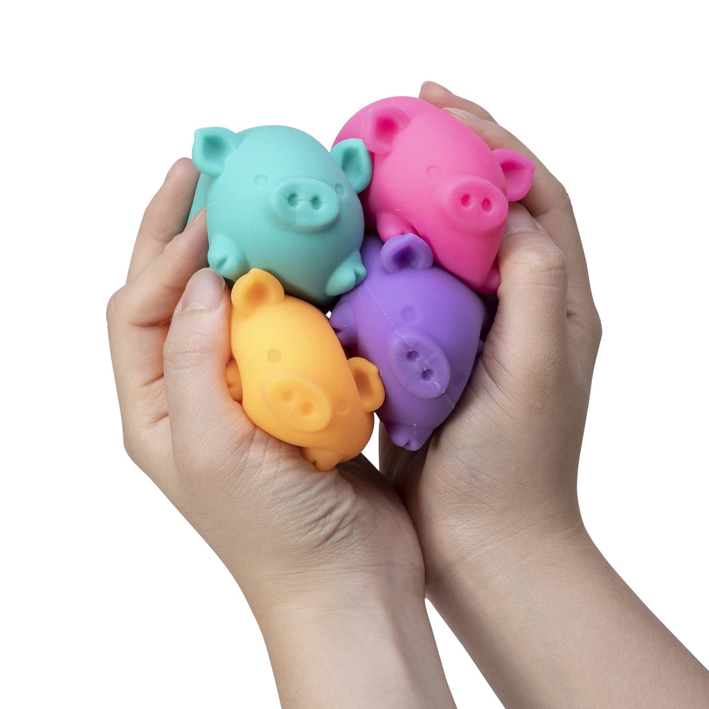 Purrfectly Squishy NeeDoh Dig’ It Pig | Select Velvet Canopy - Cute Animal-Shaped NeeDoh Fidget Toy for Kids Detail
