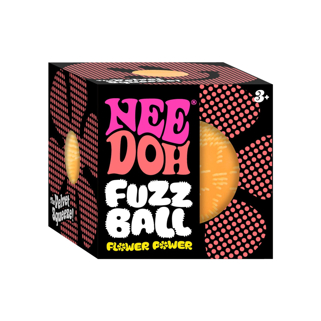 Spiky Ribbed NeeDoh Fuzz Ball Flower Power | Signature Elm Point - Spiky Textured Groovy Glob for Sensory Therapy Detail