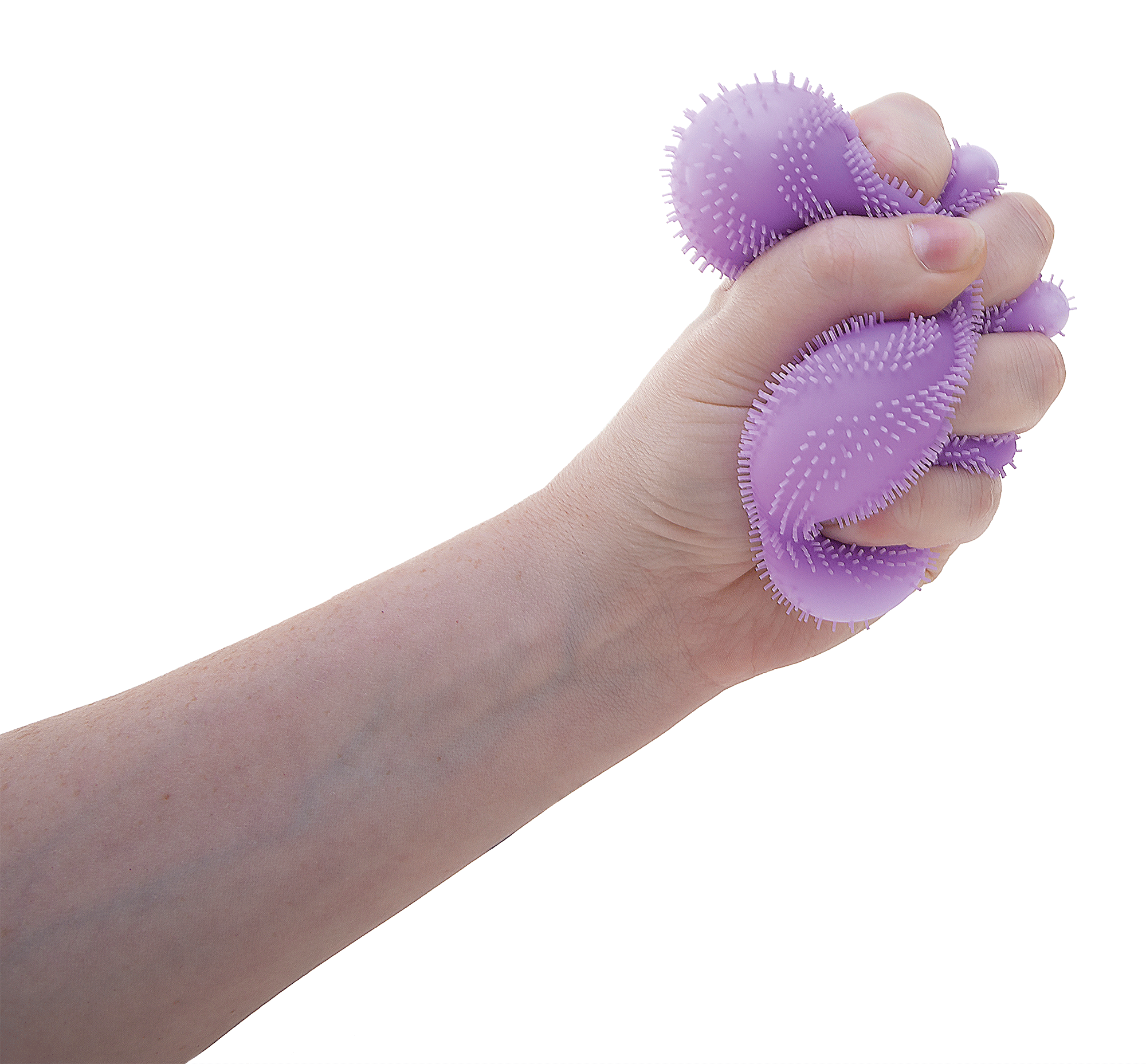 Spiky Ribbed NeeDoh Fuzz Ball Flower Power | Signature Elm Point - Spiky Textured Groovy Glob for Sensory Therapy - Surprise Me! (Random Color)