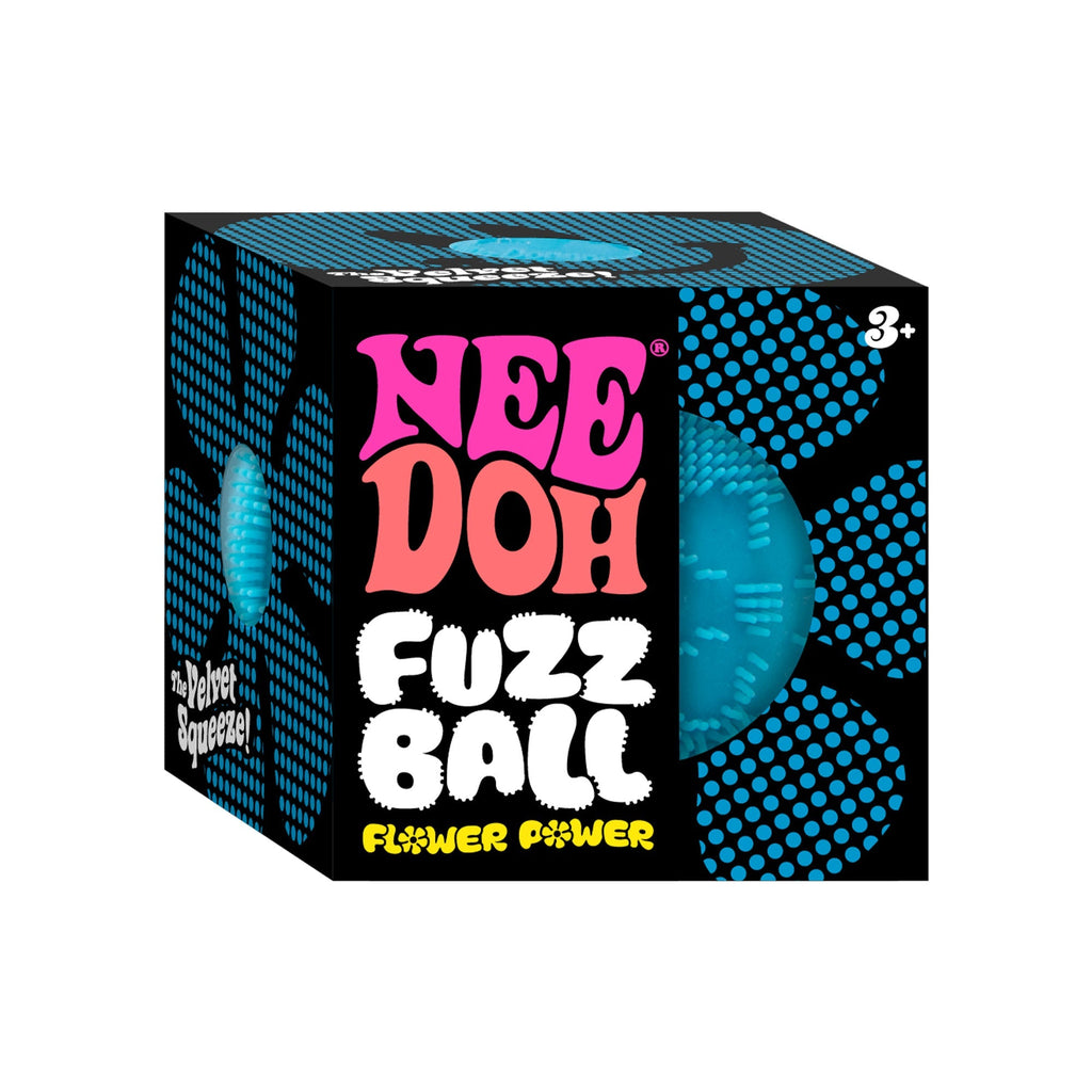 Spiky Ribbed NeeDoh Fuzz Ball Flower Power | Signature Elm Point - Spiky Textured Groovy Glob for Sensory Therapy Detail