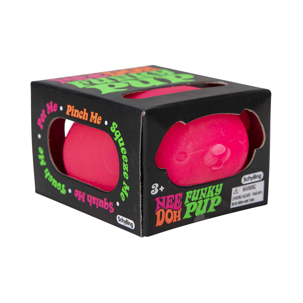 Adorable Character NeeDoh Funky Pup | Collection Canyon Shore - Purrfect Cat Squishy Character Stress Toy Detail