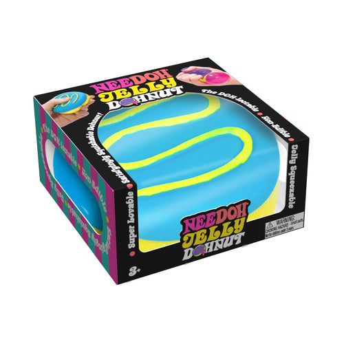 Fun Food Fidget Jelly Dohnut NeeDoh | Signature Seaside Lane - Deliciously Soft Cupcake Sensory Glob - Surprise Me! (Random Style)