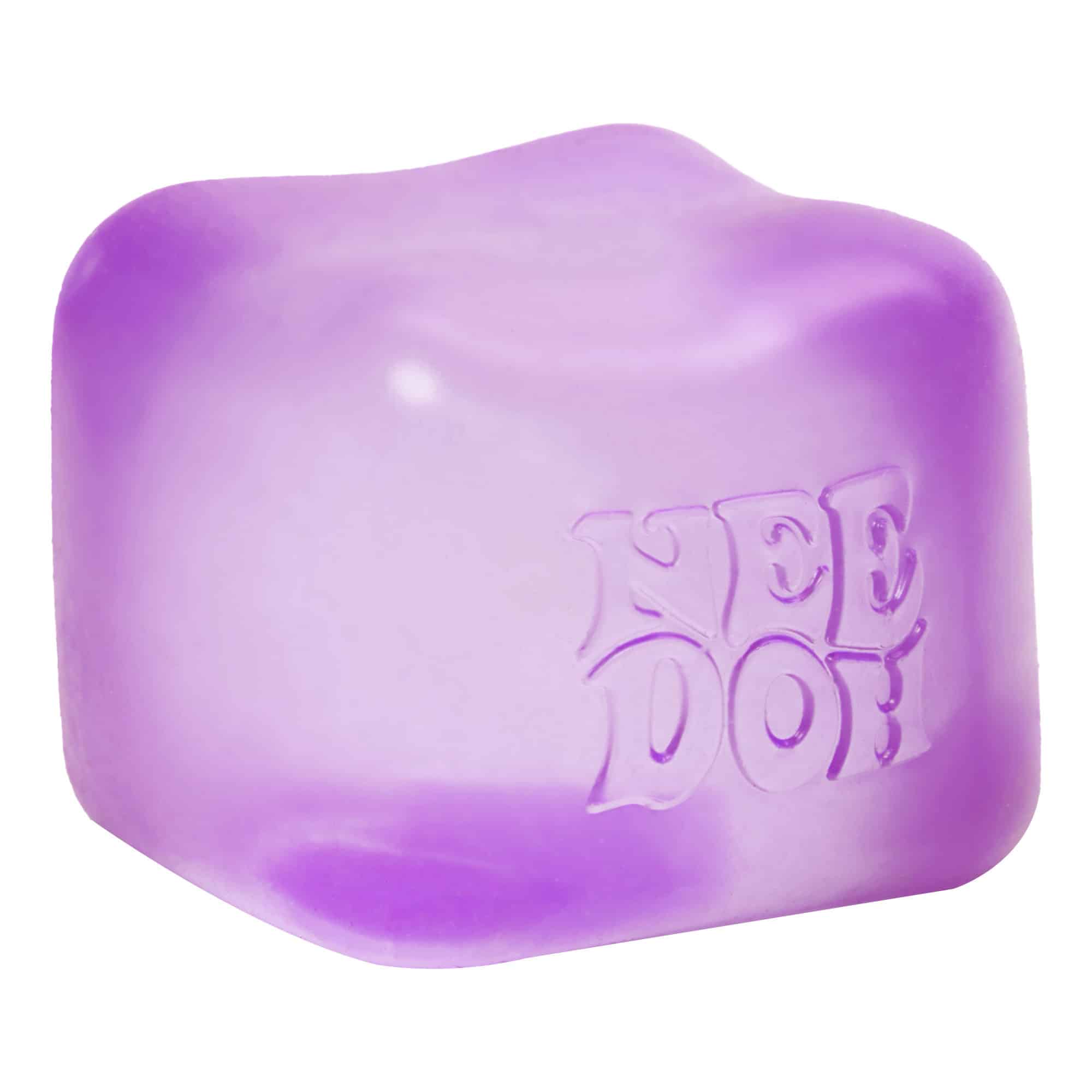 Crystal Clear NeeDoh Nice Cube | Series Elm Bridge - Nice Cubes Clear Satisfying Crunch Stress Toy Detail