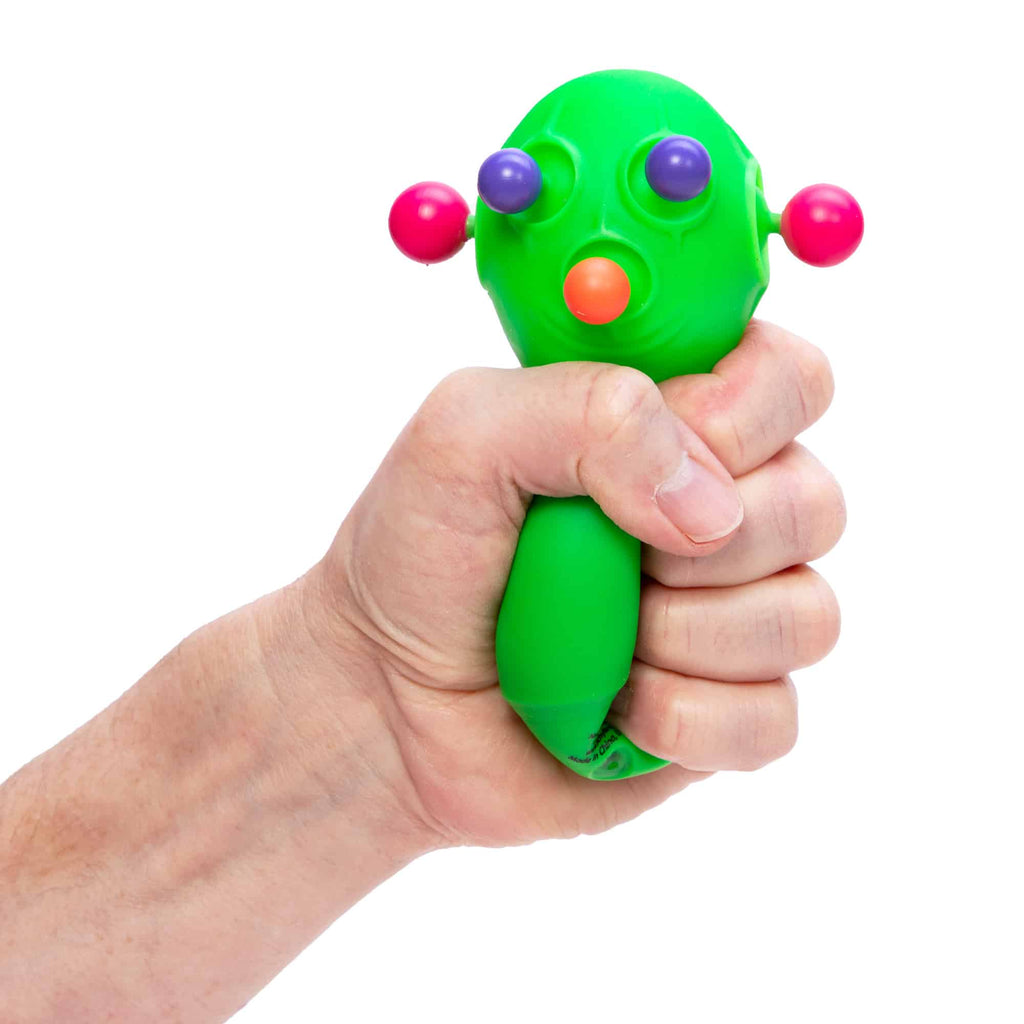 Fun Fidget Monster NeeDoh Panic Pete | Signature Seaside Bay - Dino Character Malt-Gel Filled Sensory Glob Detail