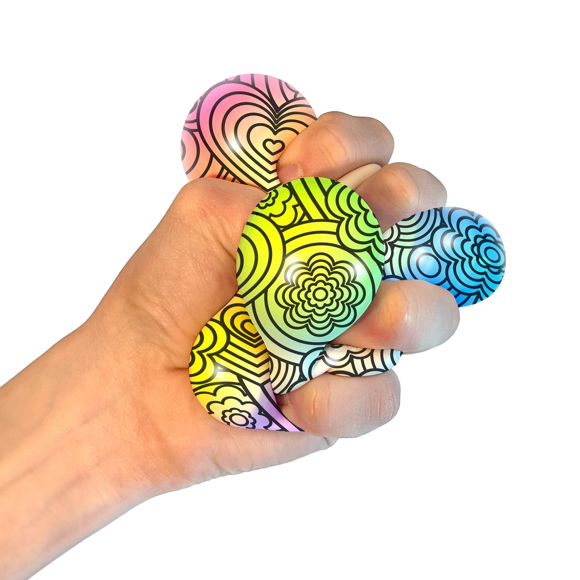 Spiky Ribbed NeeDoh Press-Doh | Select Oak Terrace - Shaggy Tactile Ribbed Stress Relief Toy Detail
