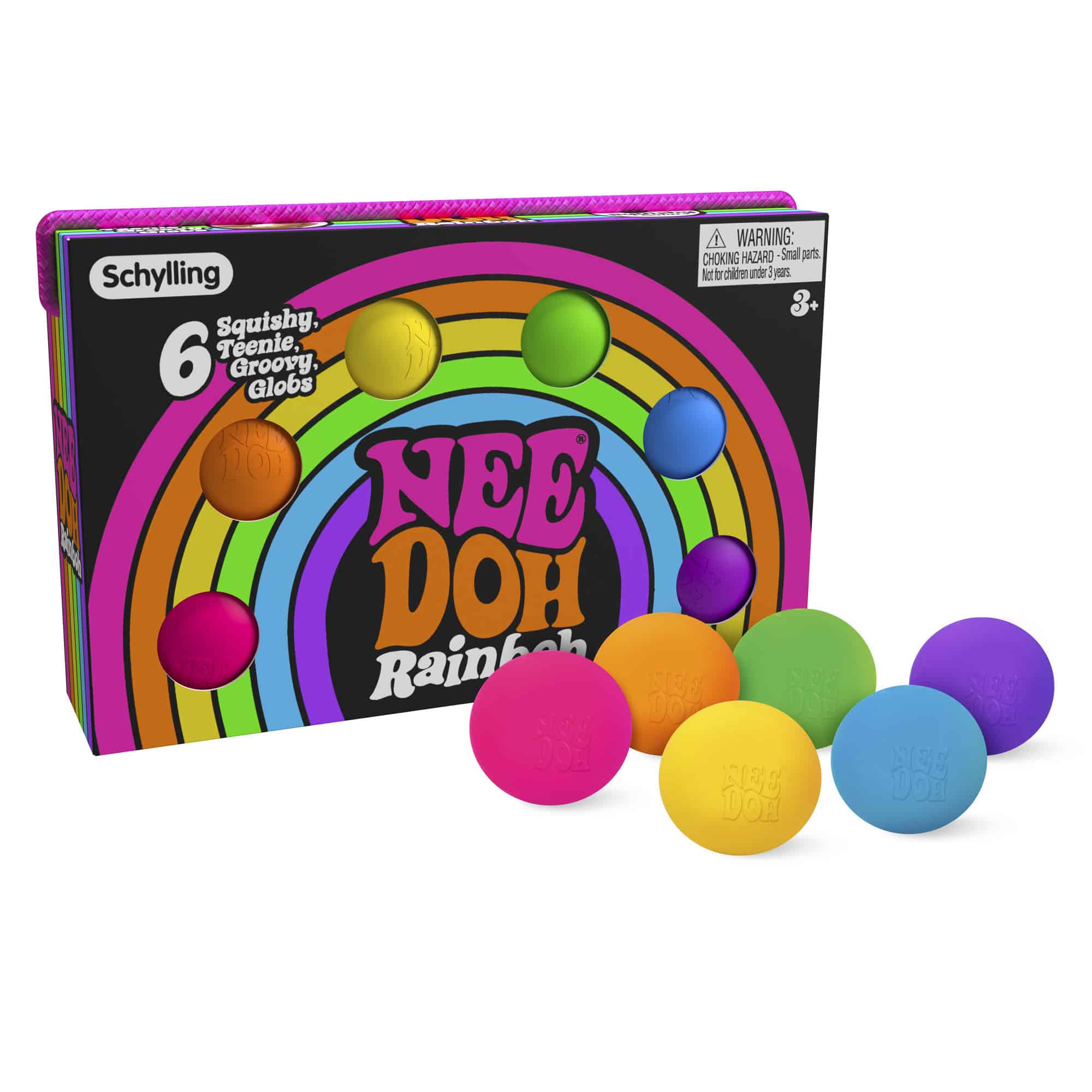 The Groovy Glob NeeDoh Rainboh | Reserve Autumn Pond - The Groovy Glob Retro Malt-Gel Filled Toy Detail