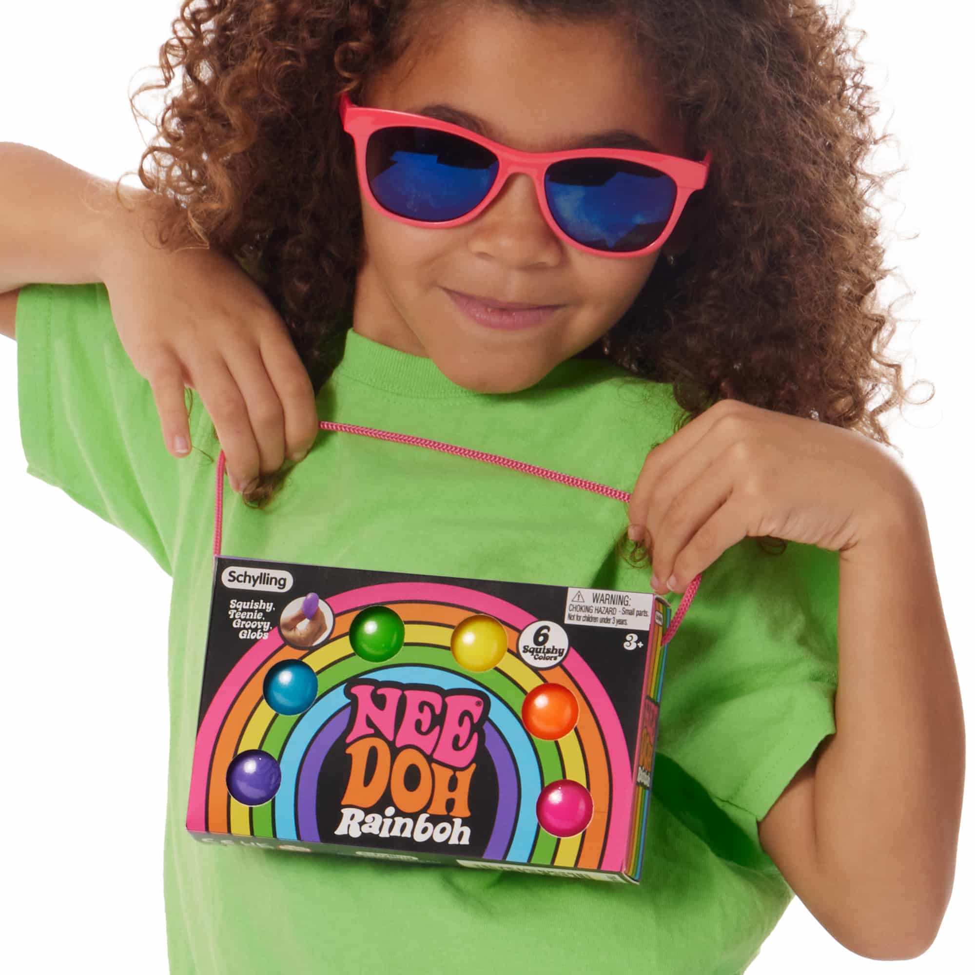 The Groovy Glob NeeDoh Rainboh | Reserve Autumn Pond - The Groovy Glob Retro Malt-Gel Filled Toy Detail