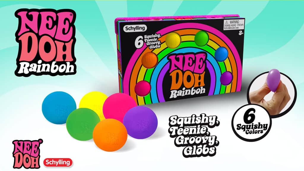 The Groovy Glob NeeDoh Rainboh | Reserve Autumn Pond - The Groovy Glob Retro Malt-Gel Filled Toy Detail
