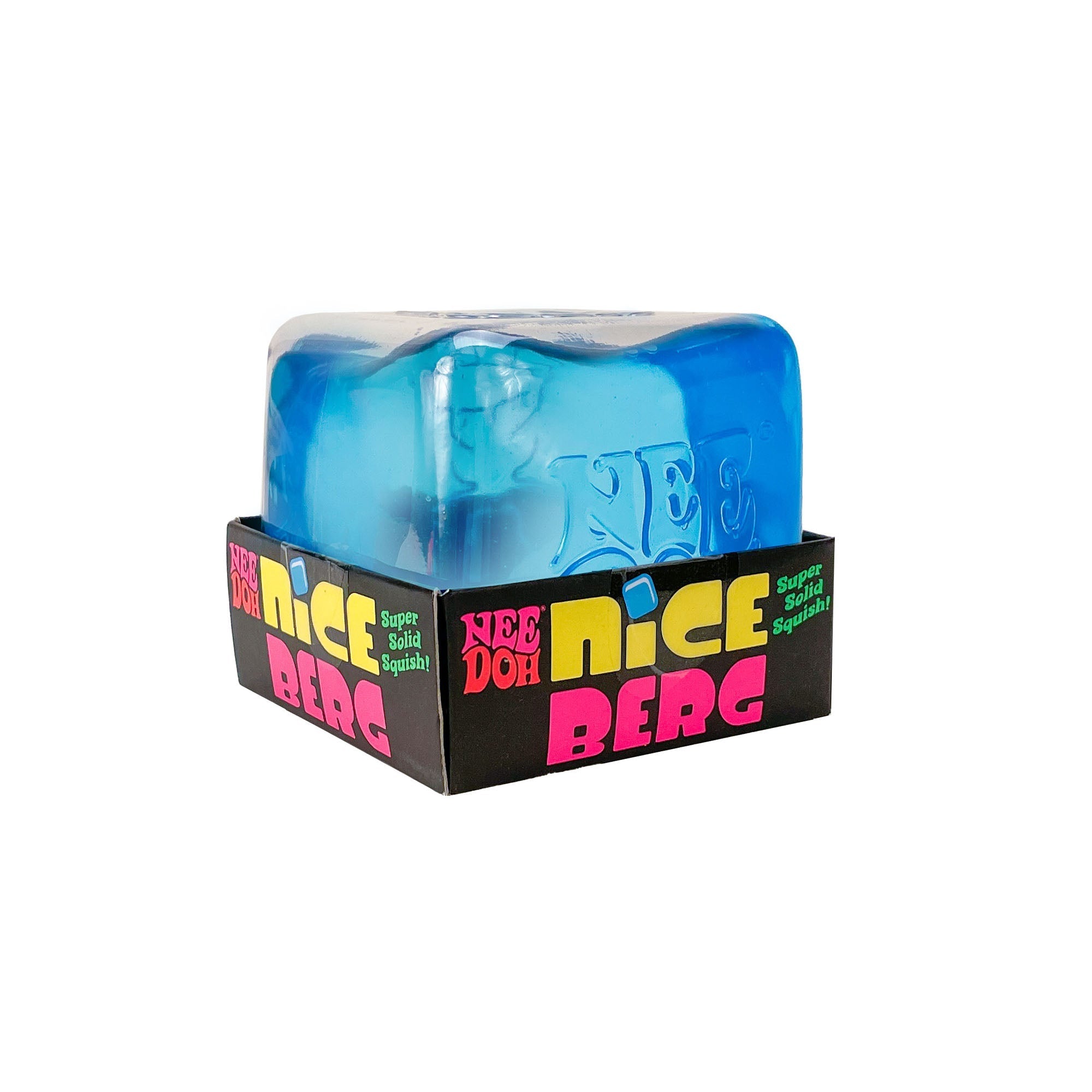 Crystal Clear NeeDoh Nice Berg | Reserve Oak Hollow - Translucent Jelly Cool Cube Sensory Toy - Default Title