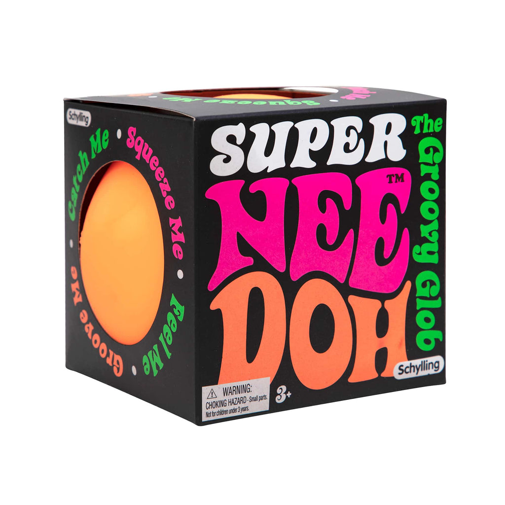 Satisfyingly Squishable Super NeeDoh | Collection Velvet Bloom - The Groovy Glob Retro Malt-Gel Filled Toy - Surprise Me! (Random Color)