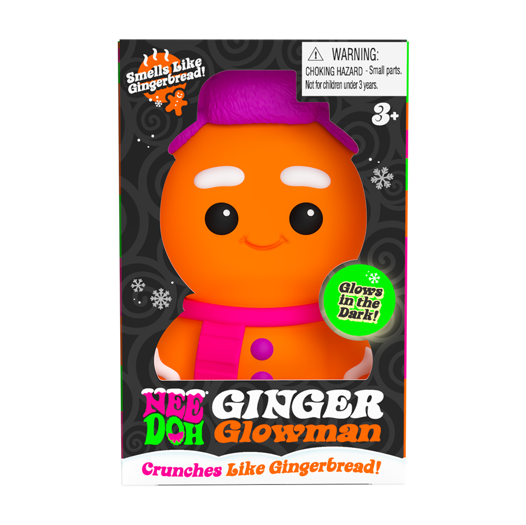 Fun Fidget Monster NeeDoh Ginger Glowman | Select Copper Path - Cute Animal-Shaped NeeDoh Fidget Toy for Kids - Surprise Me! (Random Style)
