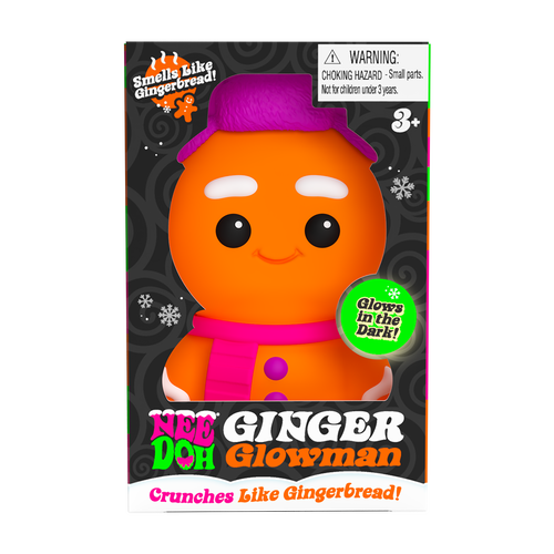 Fun Fidget Monster NeeDoh Ginger Glowman | Select Copper Path - Cute Animal-Shaped NeeDoh Fidget Toy for Kids - Surprise Me! (Random Style)