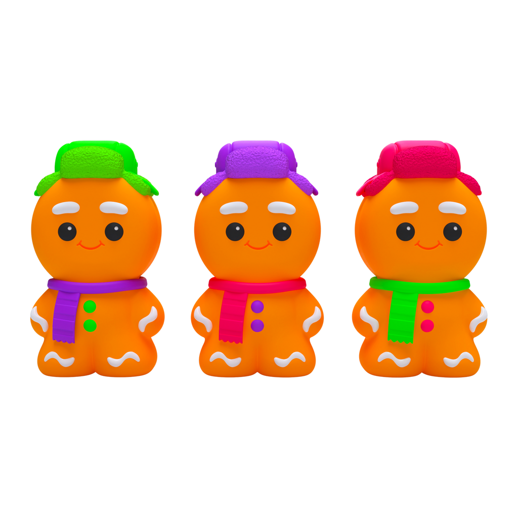 Fun Fidget Monster NeeDoh Ginger Glowman | Select Copper Path - Cute Animal-Shaped NeeDoh Fidget Toy for Kids Detail