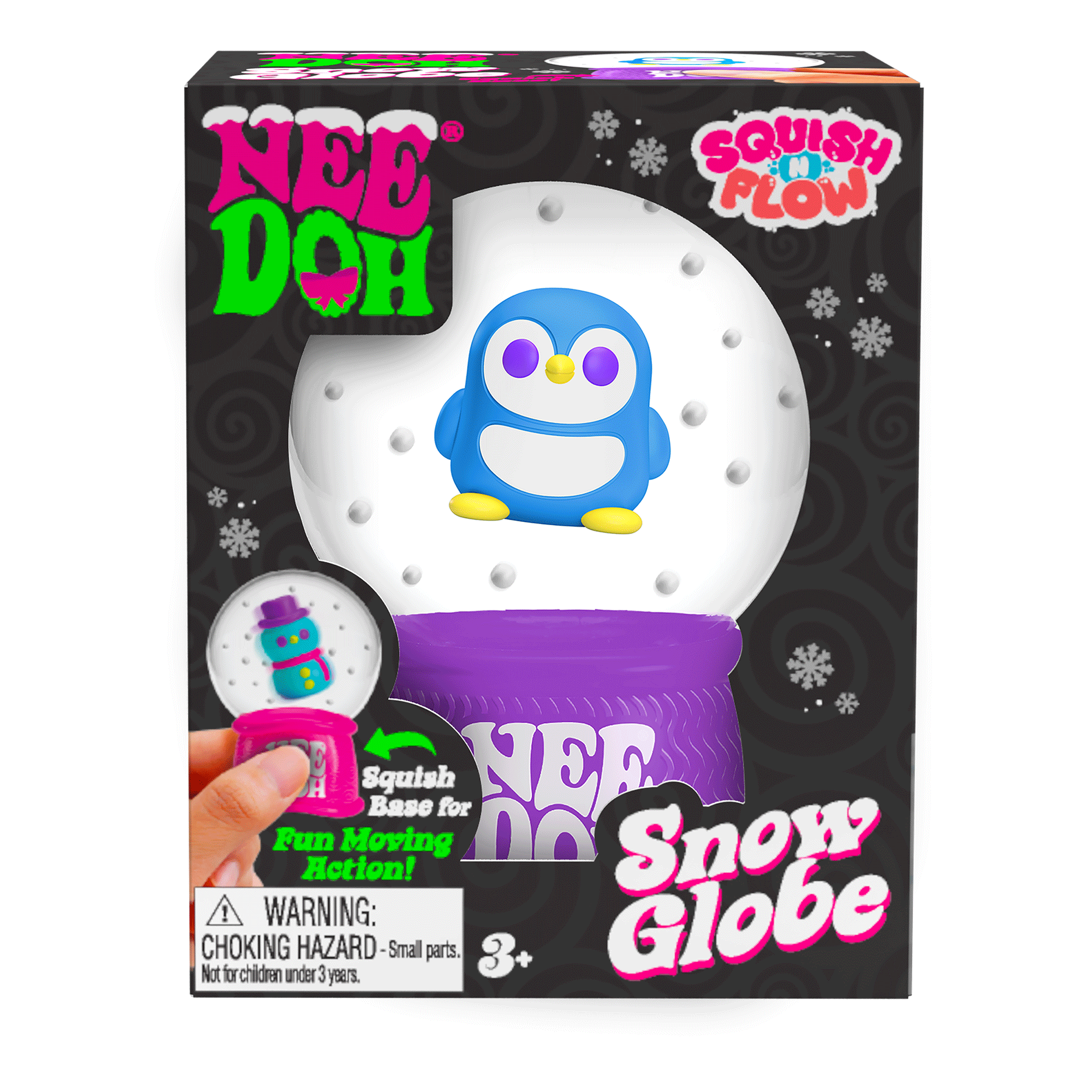 Satisfying Crunch NeeDoh Squish N Flow Snow Globe | Signature Moonlit Lane - Nice Cubes Clear Satisfying Crunch Stress Toy - Default Title